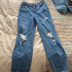 Target ripped mom jeans